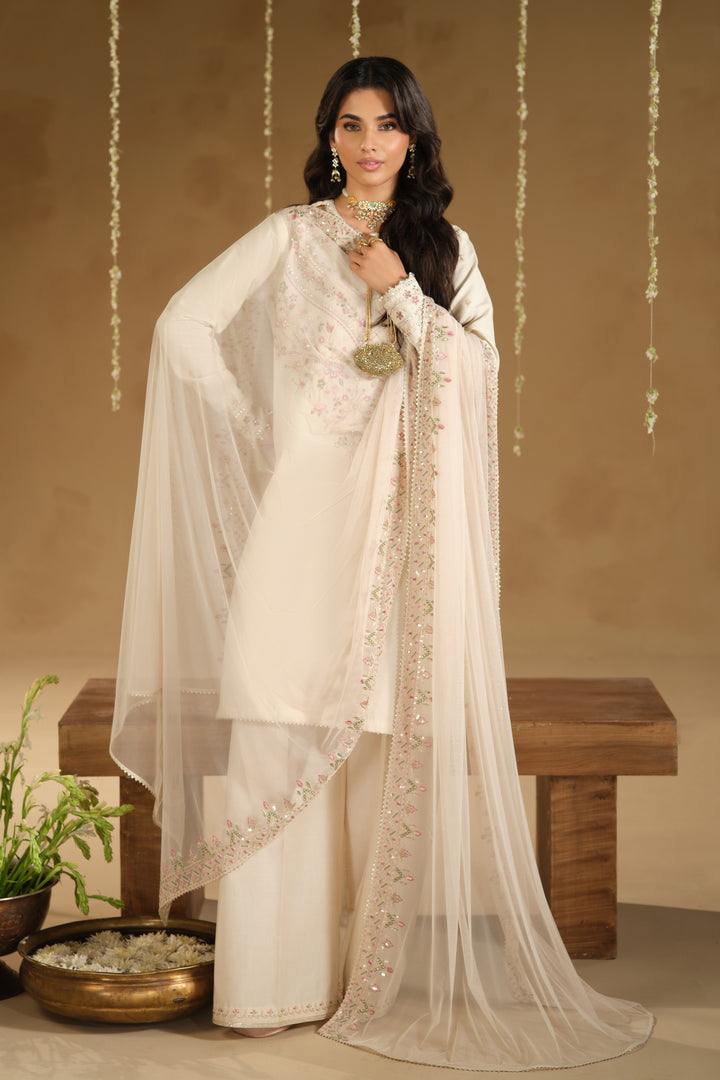 Naqshi - Dhanak 3-Piece Unstitched Embroidered Suit