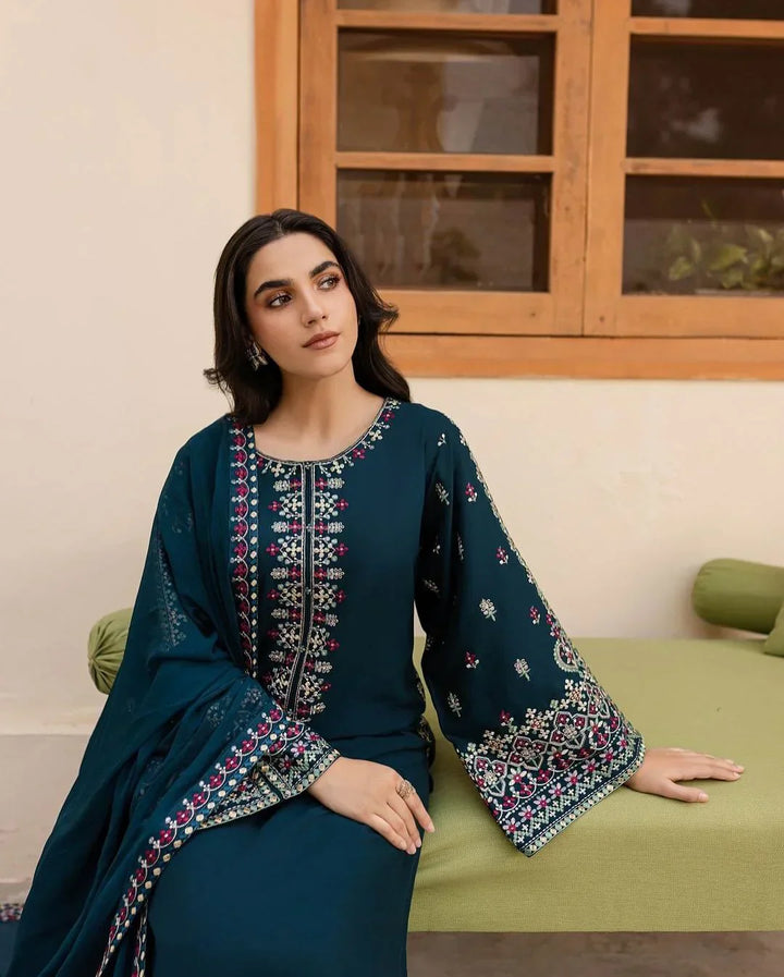 Batik Premium Luxury Lawn Unstitched 3-Piece Heavy Embroidered Suit
