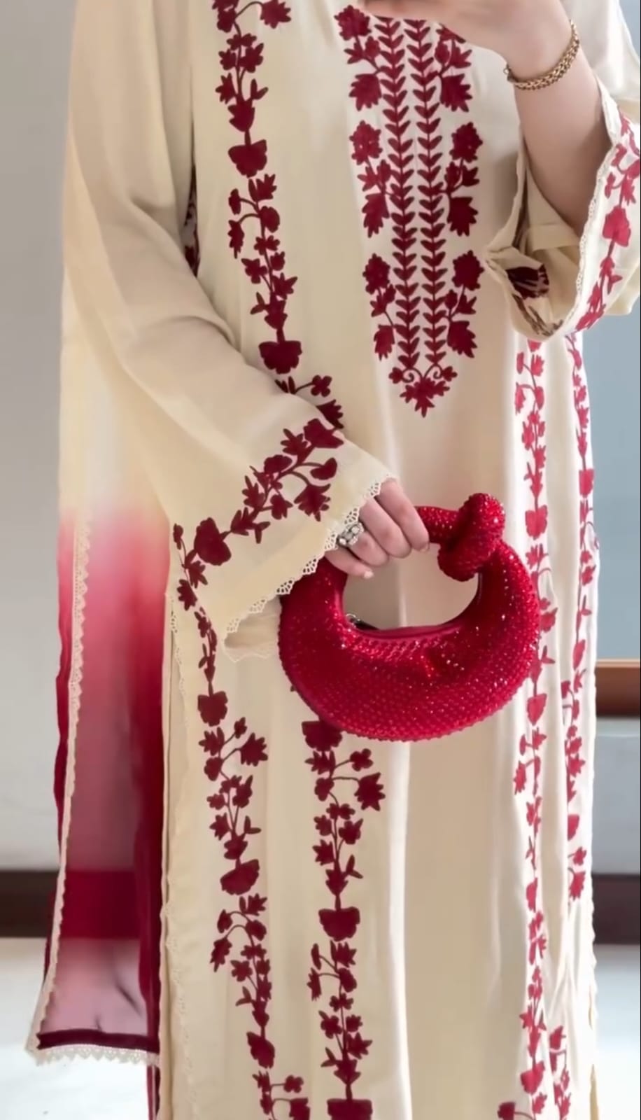 Zarif - Dhanak 3-Piece Unstitched Embroidered Suit