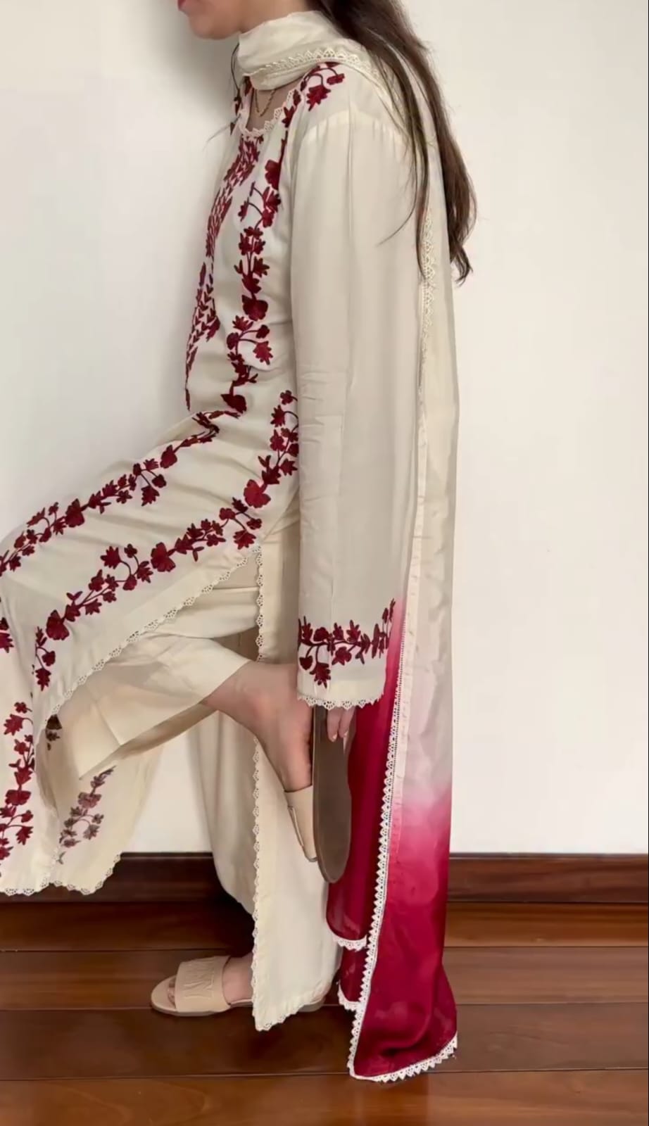 Zarif - Dhanak 3-Piece Unstitched Embroidered Suit