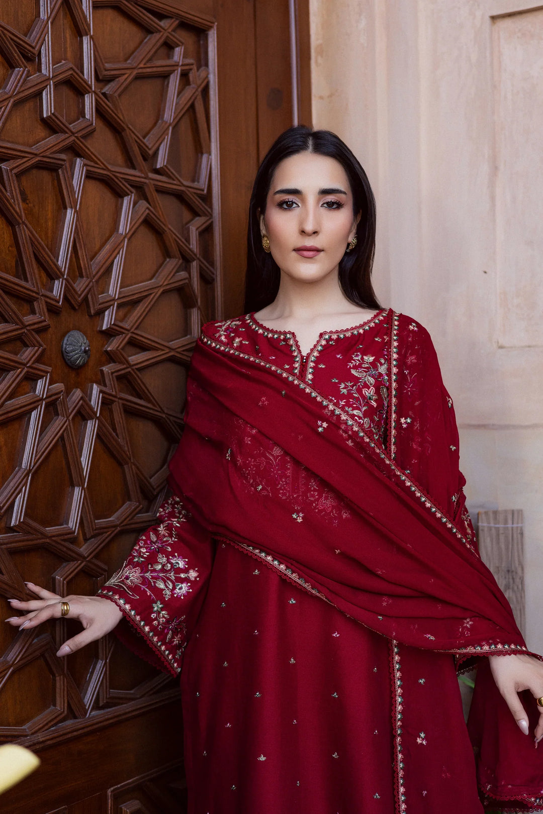 Batik - 3PC Unstitched Dhanak Embroidered Suit
