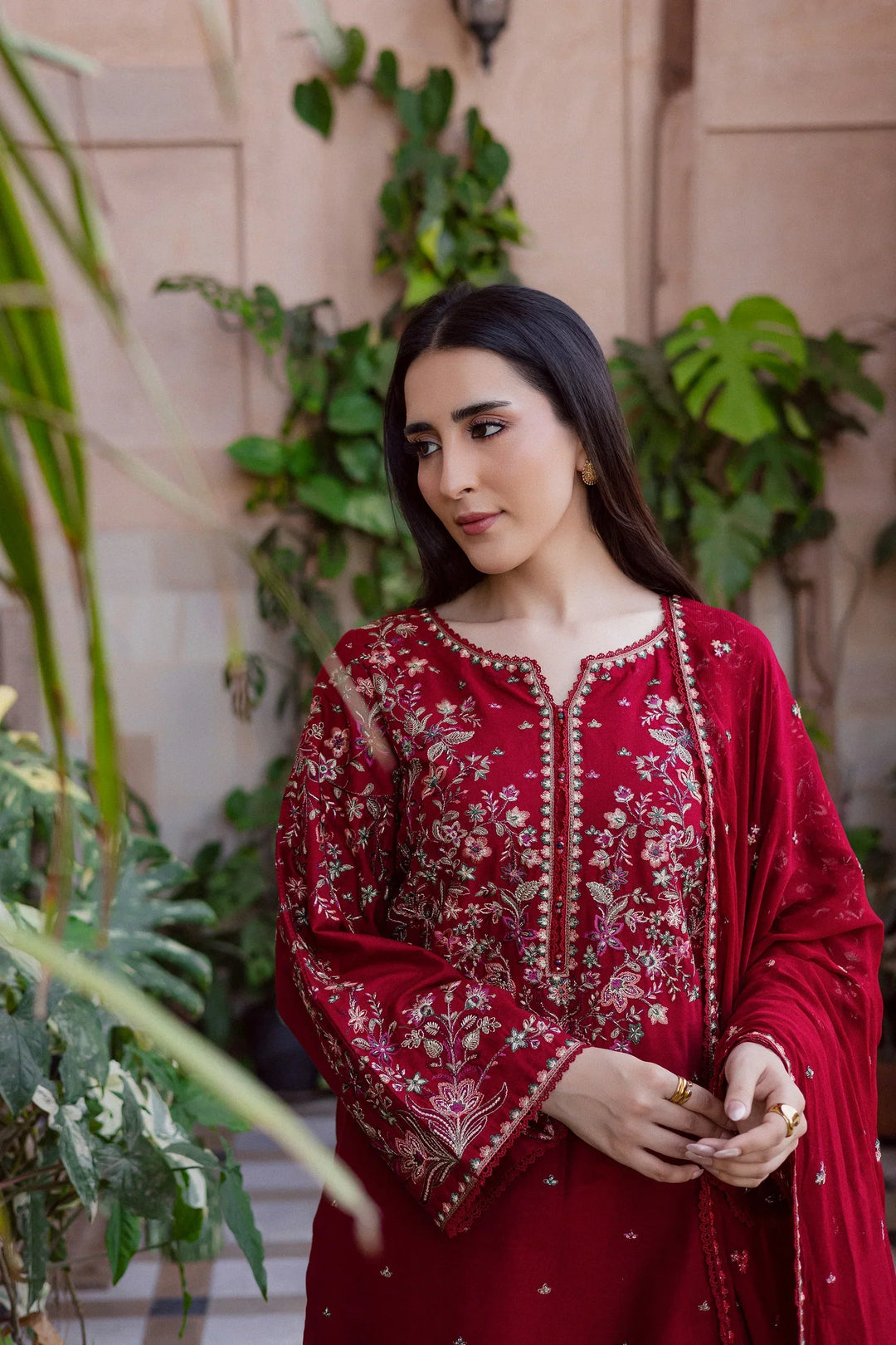 Batik Premium Luxury Lawn Unstitched 3-Piece Heavy Embroidered Suit