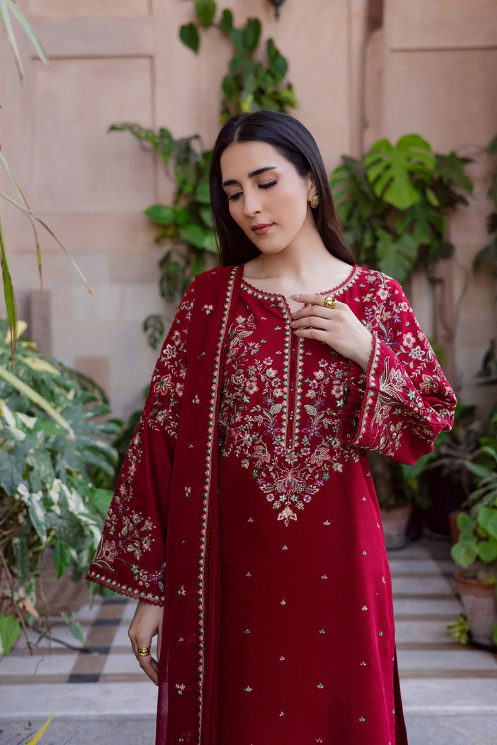 Batik - 3PC Unstitched Dhanak Embroidered Suit