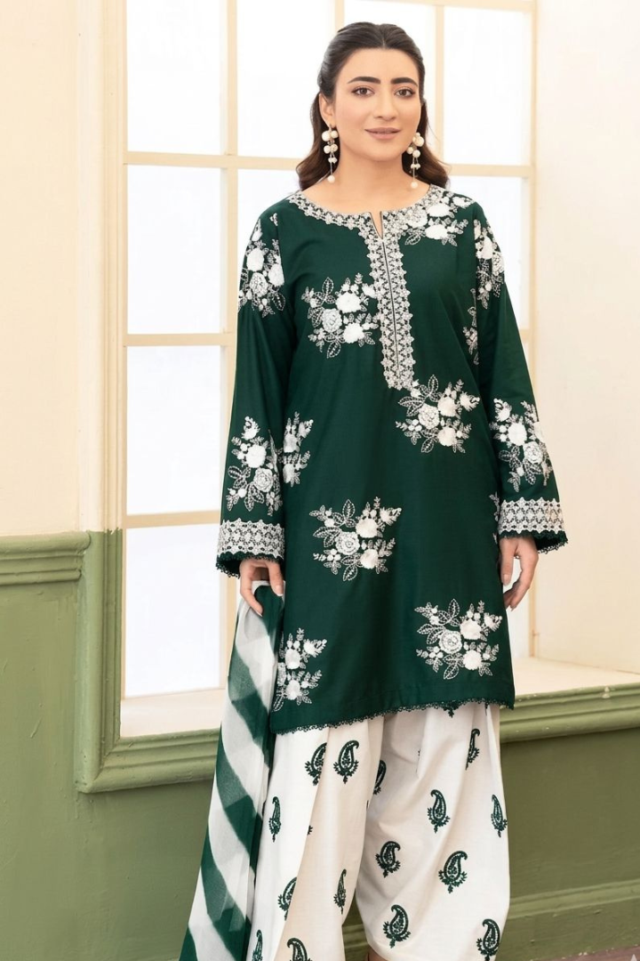Zara Shahjahan Midnight Bloom – 3PC Unstitched Dhanak Embroidered Suit