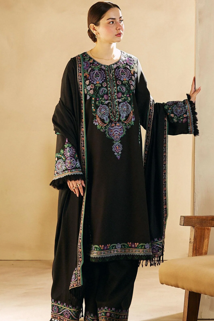 Coco By Zara Shahjahan - Dhanak 3-Piece Unstitched Embroidered Suit
