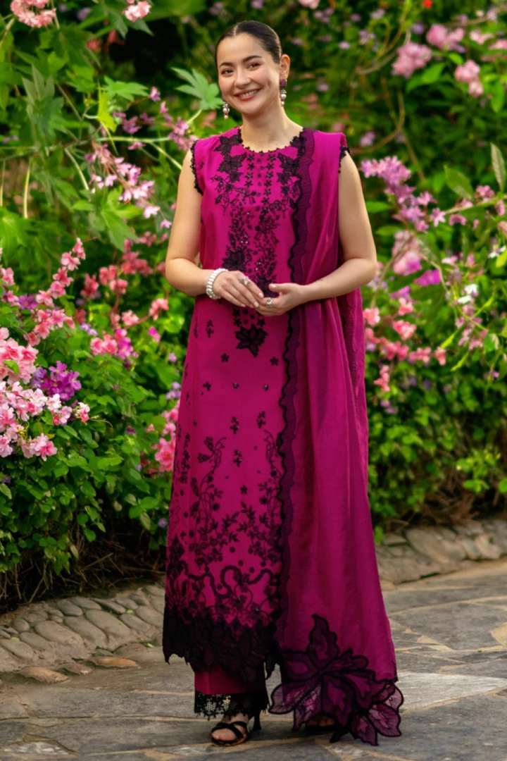 Rang Rasiya - Dhanak 3-Piece Unstitched Embroidered Suit
