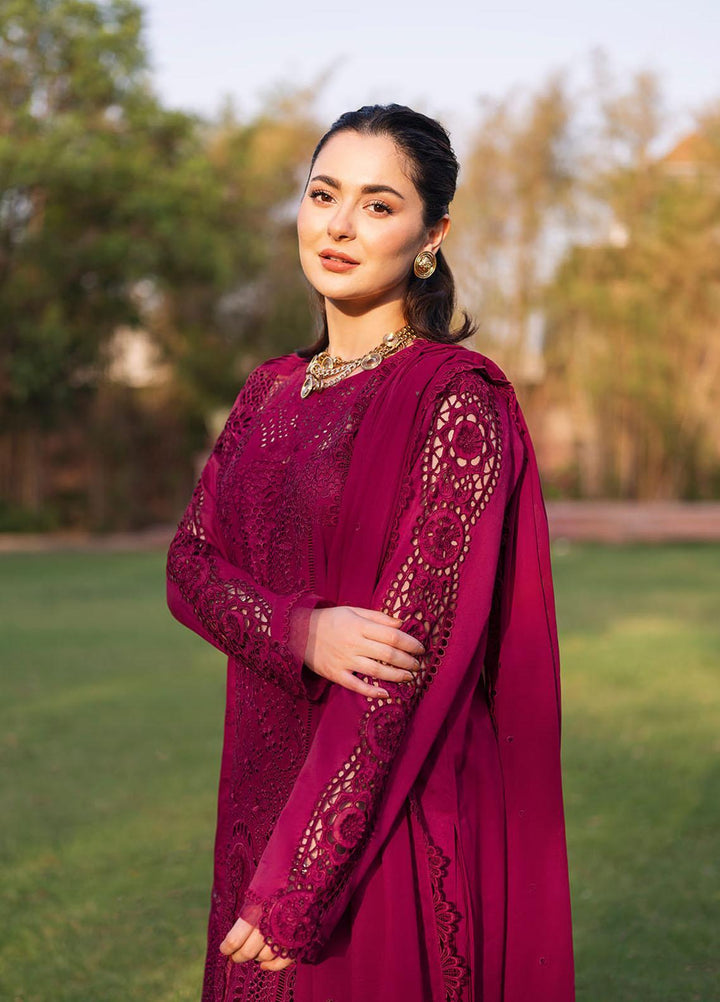 Manara - Dhanak 3-Piece Unstitched Embroidered Suit