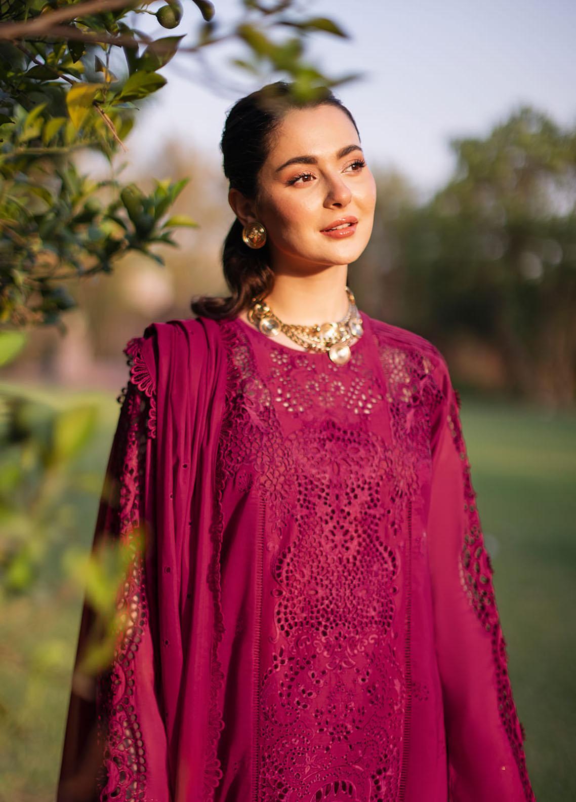 Manara - Dhanak 3-Piece Unstitched Embroidered Suit
