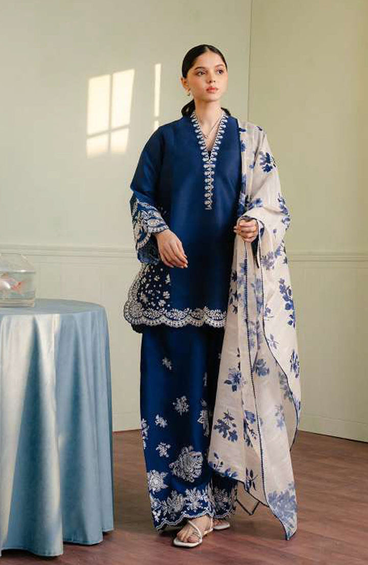 Zara Shahjahan Premium Luxury Lawn Unstitched 3-Piece Heavy Embroidered Suit
