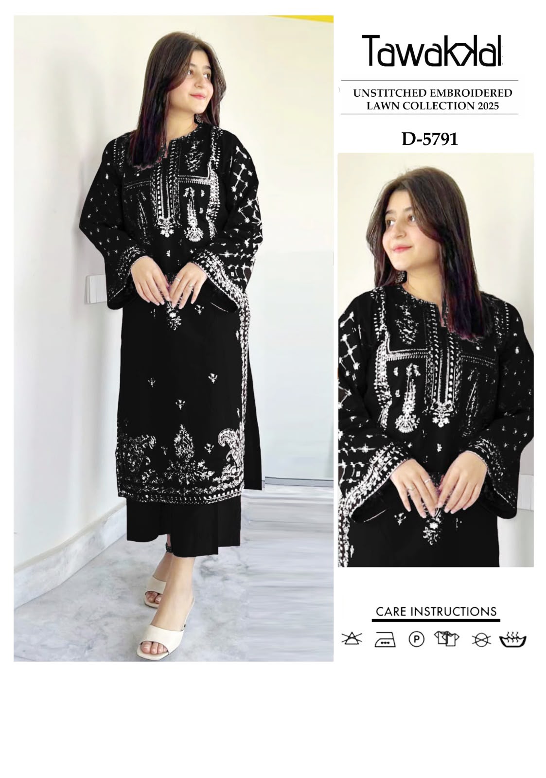 2 Piece - Unstitched Dhanak Embroidered Suite