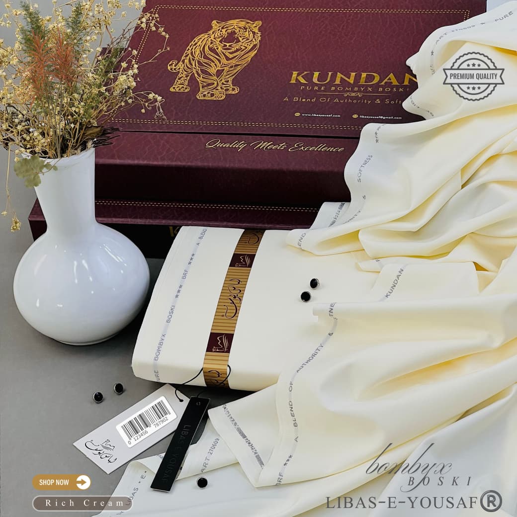 𝙆𝙐𝙉𝘿𝘼𝙉 | LIBAS-E-YOUSAF | RICH CREAM