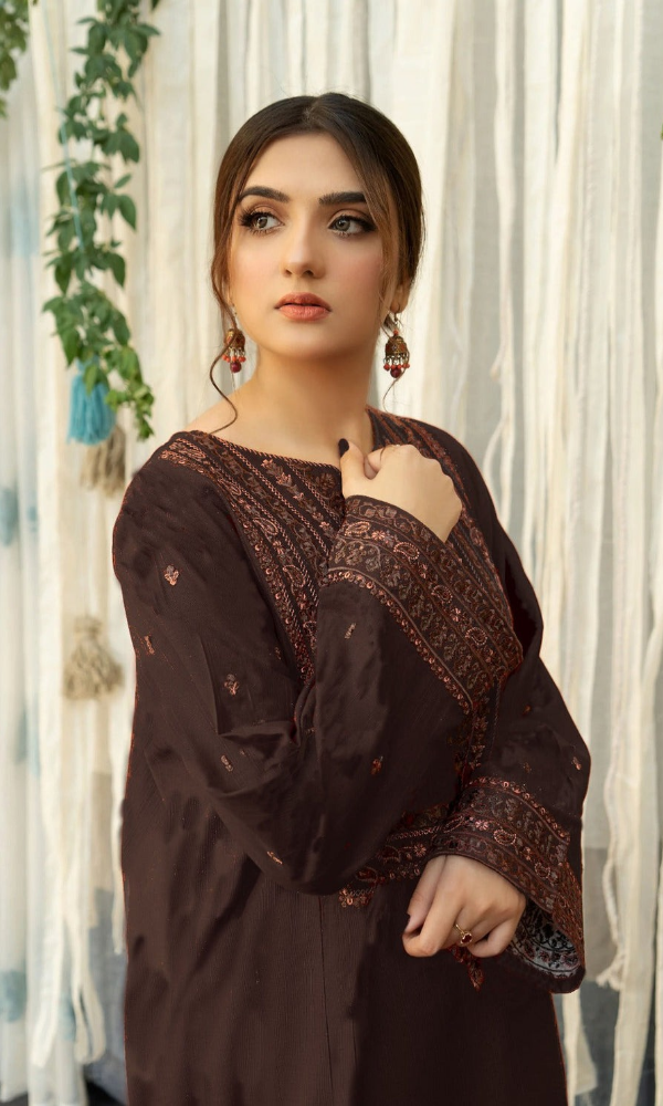 Urge - Dhanak 3-Piece Unstitched Embroidered Suit
